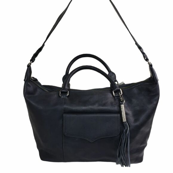 The Sak Sierra Handbag Satchel Leather Black Vintage Finish Purse - Picture 2 of 9